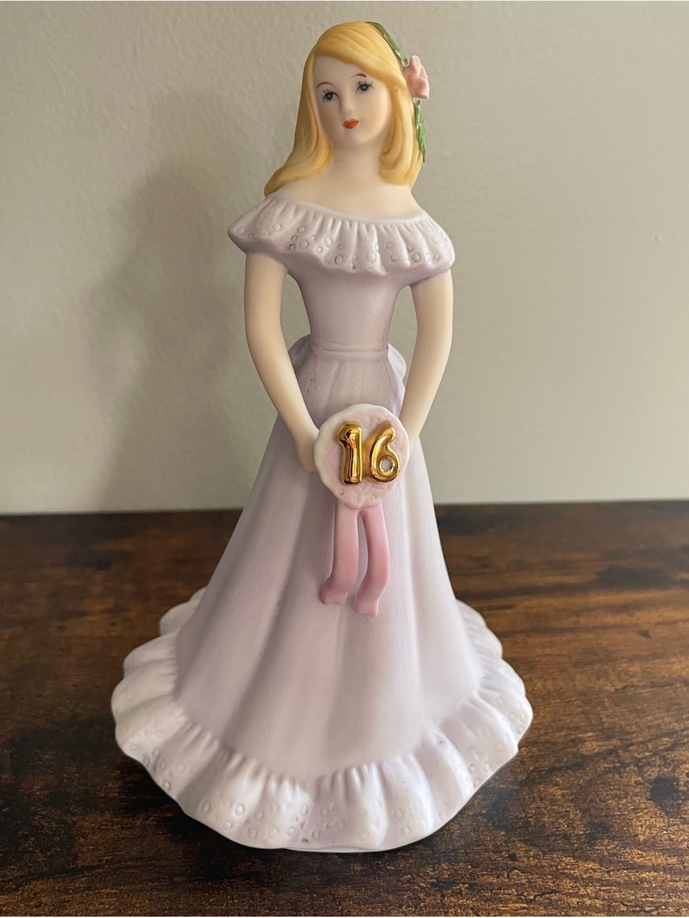 Enesco 1981 Growing Up Birthday Girls Figurine Age 16